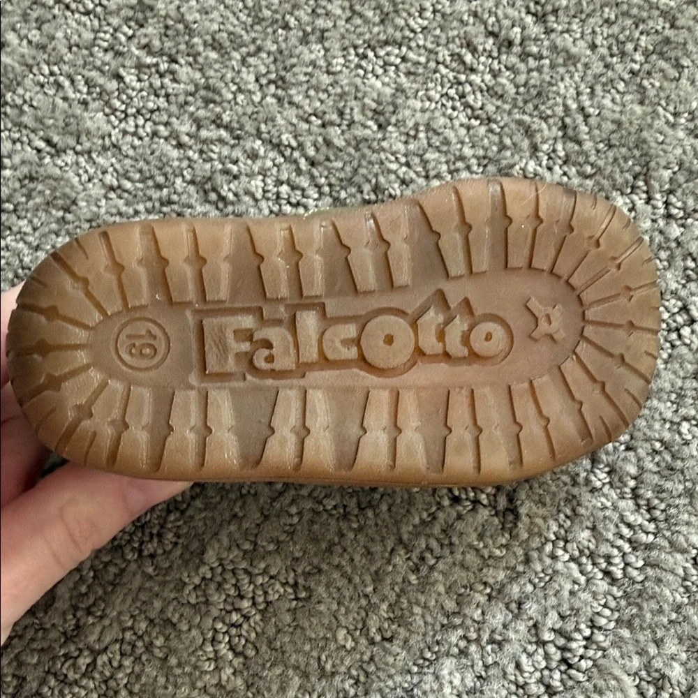 Falcotto Brown and Yellow Baby Shoes